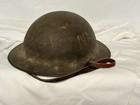 Wwi U s  M1917 Steel Helmet With Heat Stamp Zc Worn For Vietnam Protest
