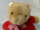 Eden Brown Bear Plush Red 13 Inch Stuffed Animal Toy