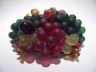 Czech Glass Fruit  Beaded Bulb Cover Lamp  Shade 5 1 4  X 4 1 2 