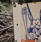 Vintage Dixie Southern Porcelain Flange Sign Nitrogen Rebel Black Americana Usa 