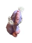 Vintage Fisher-price Puffalumps Purple Bunny Rabbit Nylon Plush Toy 1986