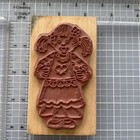 The Rubbernecker Stamp Co Girl With Pigtails Countrycore Cottage Junk Journal