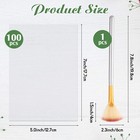 100 Sheets Vellum Paper 5 X 7 Thick Vellum Transparent Paper With Embossing F   
