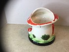 Vintage Lefton  7377 Ceramic Pixie Elf Mushroom House Planter