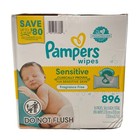 Pampers Sensitive Baby Wipes  Perfume Free Pop-top Packs  16pks 56ct  896 Count 
