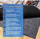 Non-slip Rug Pads 9 X 12 Ft  100  Waterproof Extra Large Area Rugs 1 4    Thick