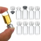 Durable 3ml Clear Glass Vials - 8 Pack With Butyl Stoppers For Safe Sampling