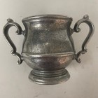 Pewter Cream And Sugar Set Vintage Heavy Duty No Markings Scarce Very Nice