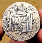 1801 Spanish Colonial Lima Peru 8 Reales Silver Dollar - American Pocket Change