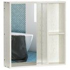 Medicine Cabinet With Shelf  Wall Mounted Bathroom Cabinet  White  Used