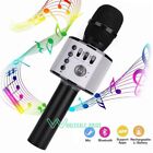 Wireless Karaoke Handheld Microphone Usb Player Bluetooth Mic Speaker Ktv Party