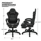  lumbar Support footrest  Reclinable Gaming Chair Ergonomic Computer Swivel Seat
