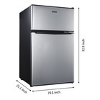 Galanz 3 1 Cu Ft Two Door Mini Fridge With Freezer