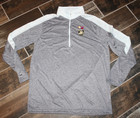 New Men s Army Black Knights Gray Heather   White 1 2 Zip Pullover Size Medium