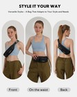 Waterfly Water Resistant 5 Pocket Fanny Pack - Slim Lightweight Crossbody Waist