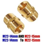 Adapter To M22 14mm Female Metric M22-15mm Male Thread Pressure Washer-coupler