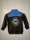Nike Boys Black blue brown Color Block Full Zip Track Jacket W  Pockets Size 5t 