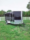 New 2026 6x12 6 X 12 V-nosed Enclosed Cargo Motorcycle Trailer Ramp   Side Door