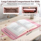 Large Bible Cover Case For Women  Bible Cover With Book Sleeve  Thick Padded    