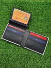 Men s Leather Bifold Wallet   Usa  100 Bill Print   Novelty Money Wallet