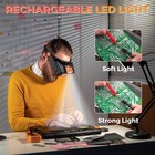 Headband Magnifier With Light  Rechargeable Magnifying Glasses For Orange 
