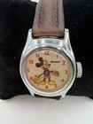 Vintage 1940s Mechanical Disney Mickey Mouse Watch Timex Ingersoll Dial   wdp