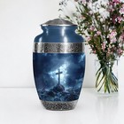Thunder Cross Large Burial Urn For Human Ashes Adult Male   Female   10 Inch 