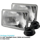 4pcs 4x6   Led Headlights Hi-low For 1977-1986 Chevrolet Caprice Monte Carlo