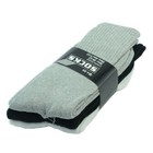 6 Pairs Mens Plain Sports Athletic Work Crew Cotton Long Socks Size 9-11 10-13