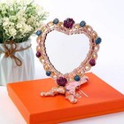 Nerien Antique Mirror Comb Set Vintage Metal Handheld 8 6 l X 4 7 w  E - Pink