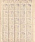 Stamp Germany Mi 800 Sc 525 Sheet 1941 Wwii War Era Hitler Mnh Ink Adhesion F