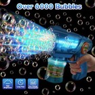 2pcs Bubble Blower  Bubble Guns Machine For Kids 4-8  Automatic 10-hole Bubble