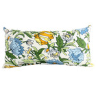 Set Of 2 Vintage Floral 100 polyester Outdoor Rectangle Lumbar Pillows 10  X 19 