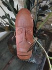 Vintage Pacific Island Tribal  Hawaiian Sculpture Hand Carved Ironwood Tiki 15in