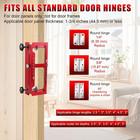 Door Hinge Jig  Aluminum Alloy Door Hinge Template Kit For Router  Adjustable Mo