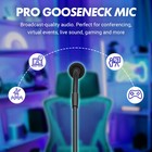 Movo Gm-5 Professional 18-inch Gooseneck Microphone With Usb Interface Stand