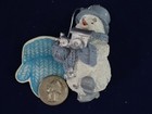 Snow Buddies Ornament Flurry W  Engine Snowmen Winter Christmas 1999 Vintage