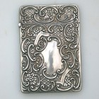 An Antique English Solid Silver Crisford   Norris Visiting Card Case 56g C 1908