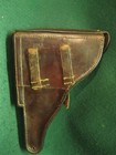 Original Wwii German Luger P08 Brown Hard Shell Pistol Holster 1939   1
