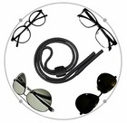 4-pack Neck Strap Sport Sunglass Eyeglass Read Glasses Cord Lanyard Holder Black