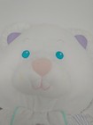 Vintage Fisher Price Puffalump Bear Purple Stripe White Rattle Plush 1991