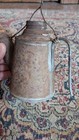Sweet Antique Early Primitive Metal Tin Miners Oil Lamp 7 5 