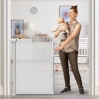 Retractable Baby Gate For Stairs  55  Wide Mesh Dog Gate Indoor  34  Tall Child