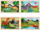 Wooden Dinosaur Puzzles For Kids Ages 3 To 8  4 Pack With 20 Puzzle Pieces