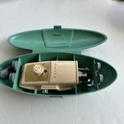 Singer Slant Needle Buttonholer Green Case With Parts