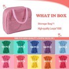 1000 Pcs Weaving Loom Loops With Storage Bag-10 Color Potholder 7 Inch Durabl