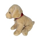 Fao Schwarz Plush Golden Retriever Puppy Dog Stuffed Animal Red Collar 11 