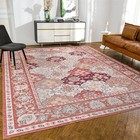 Washable Vintage Rug Oriental Rugs Floor For Living Room Non Slip Backing Stain