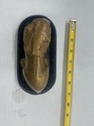 Vintage Solid Brass Lion Statue     Decorative Figurine On Base
