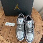 Jordan Air Jordan 1 Low Se Gs 6 5y Women   s 8w Pewter Blue Chill Hv4398-014